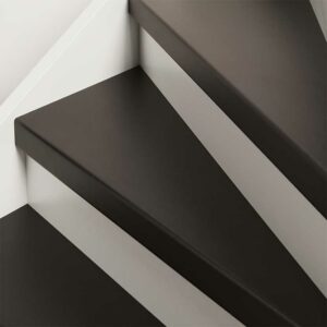 Stairmaker trap decor - Deep Black met wit stootbord